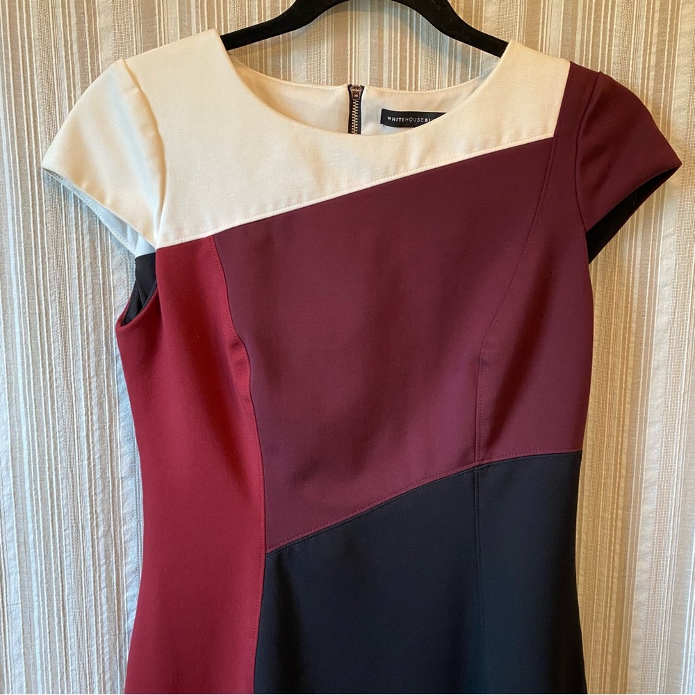 Colorblock Knee-Length Dress - Picture 3 of 4